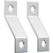 Ekena Millwork Premium Z-Brackets for Barn Door Track (set of 2), Silver Metallic GB6001TZSM - alternate 4